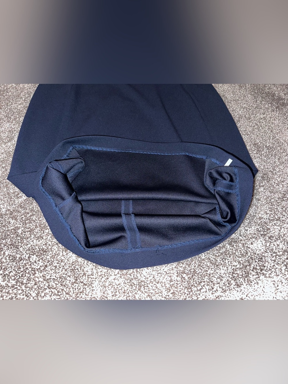 Calvin Klein Navy Blue Scuba Crepe Sheath Dress, Size 10 - Picture 10 of 10